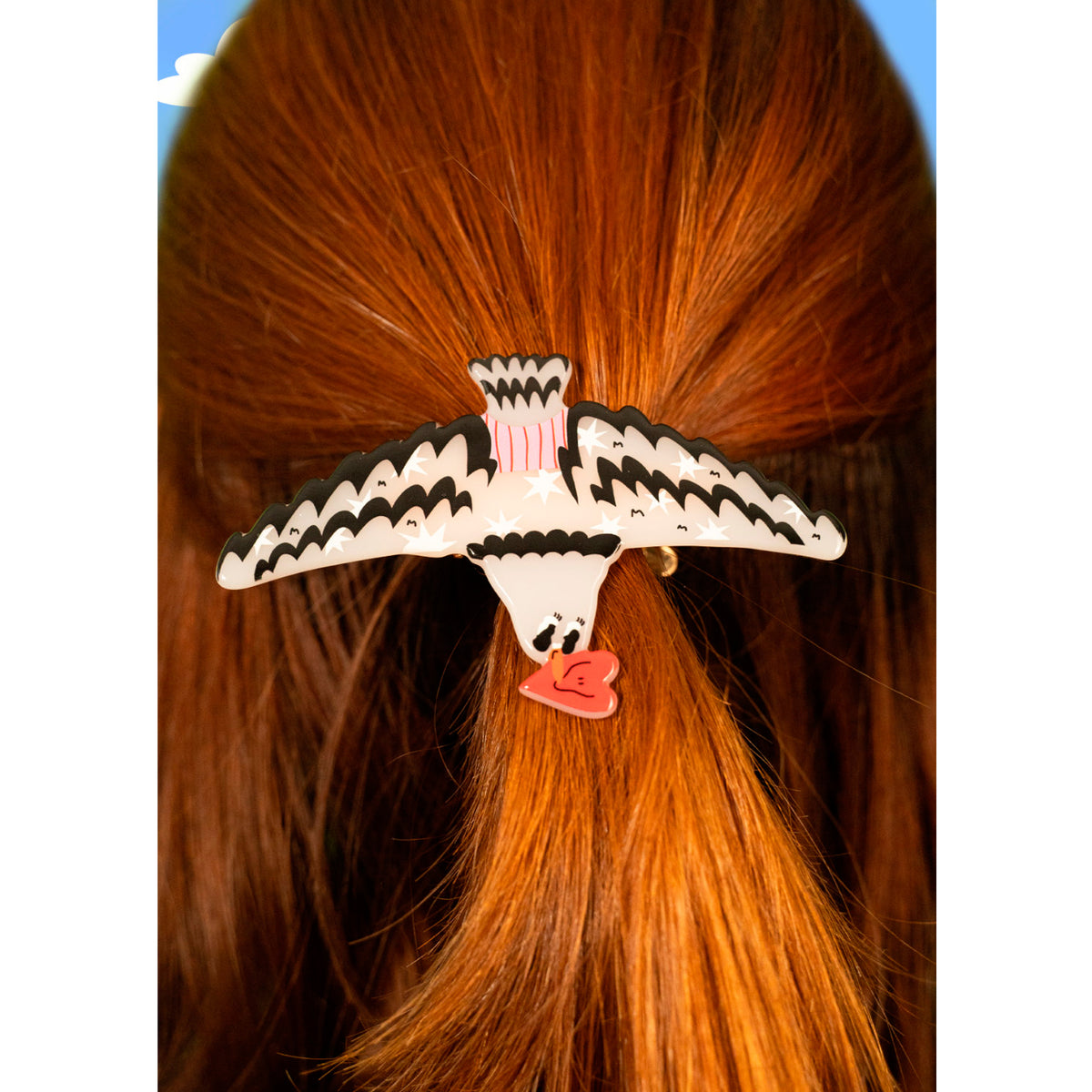 Pasador para el pelo grande Miss Feathers - Love Delivery 💗