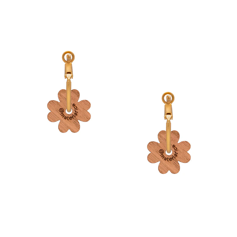 Pendientes de aro Materia Rica - Lucky Clover 🍀