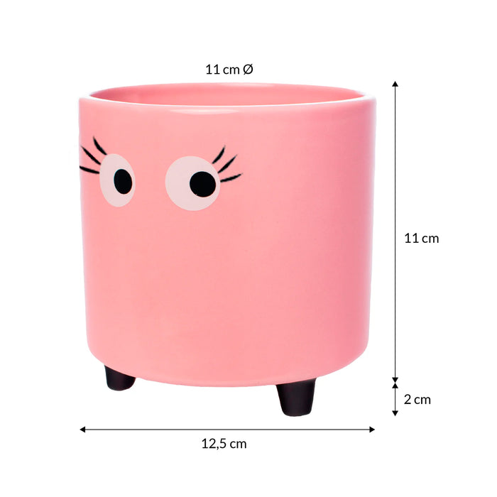 Macetero - Ojos Rosa 👀