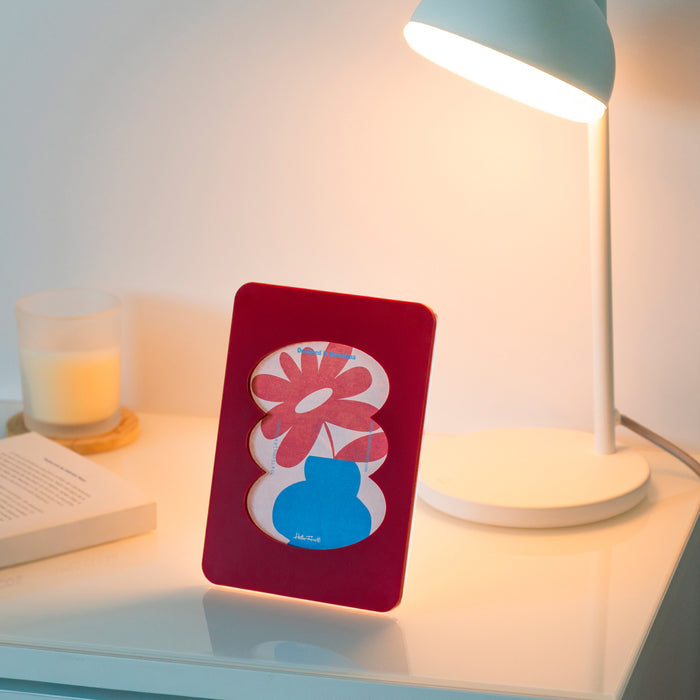 Marco de Fotos - Contraste Burdeos