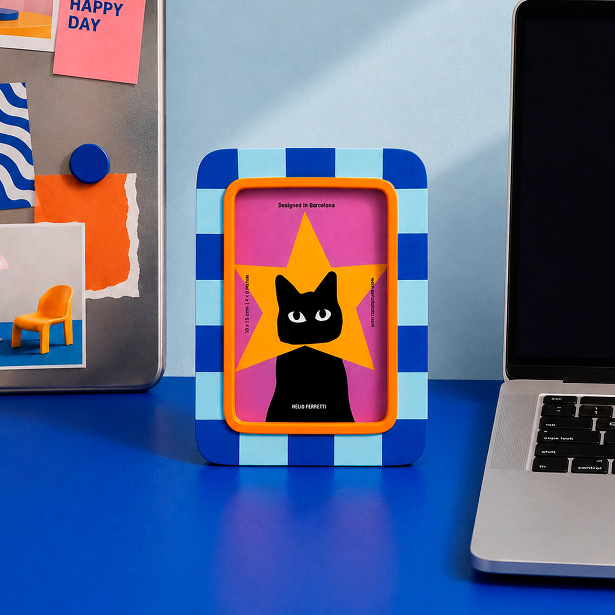 Marco de Fotos - Gato Superstar Retro