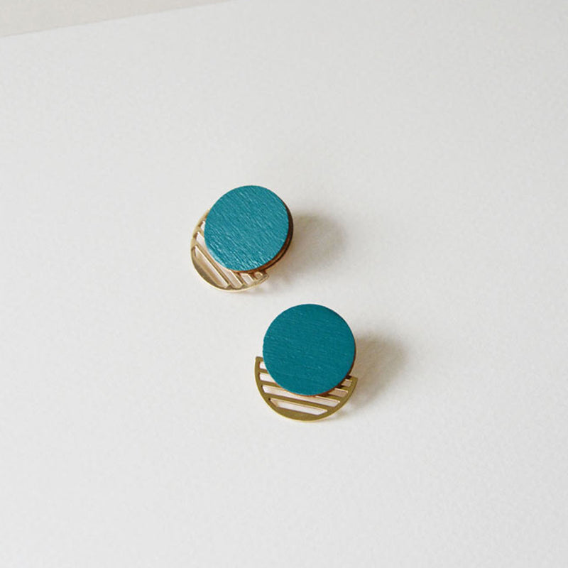 Pendientes - Round Studs Ocean