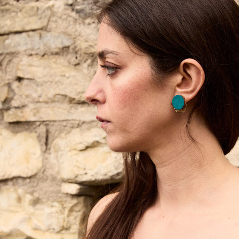 Pendientes - Round Studs Ocean