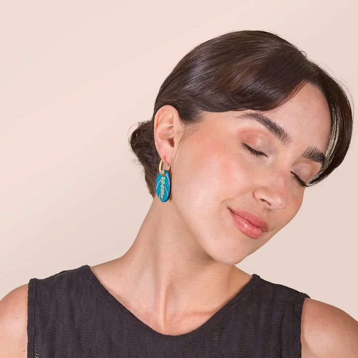 Pendientes de aro Materia Rica - Maranta