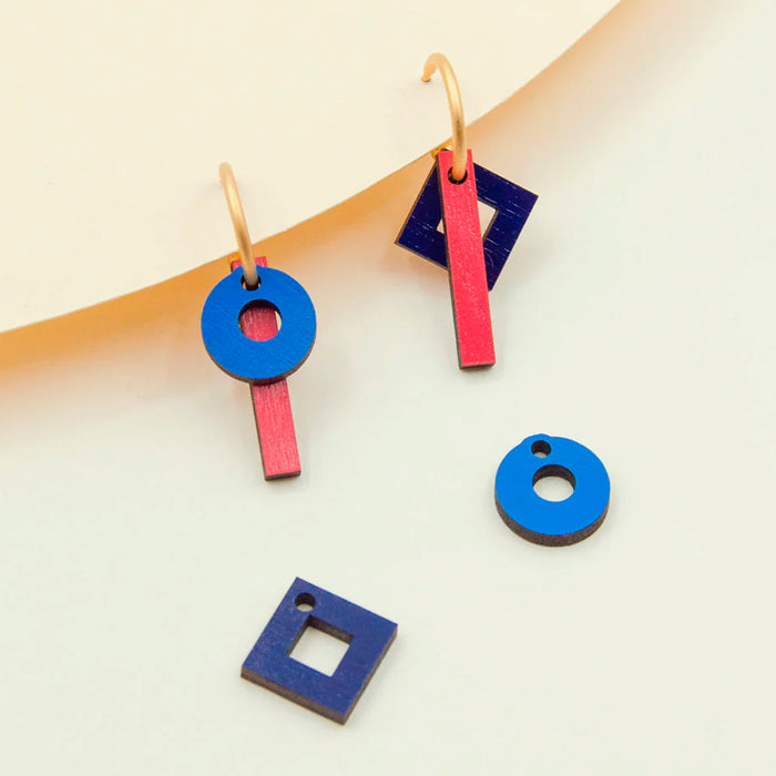 Pendientes de aro intercambiables Materia Rica - Marine Set