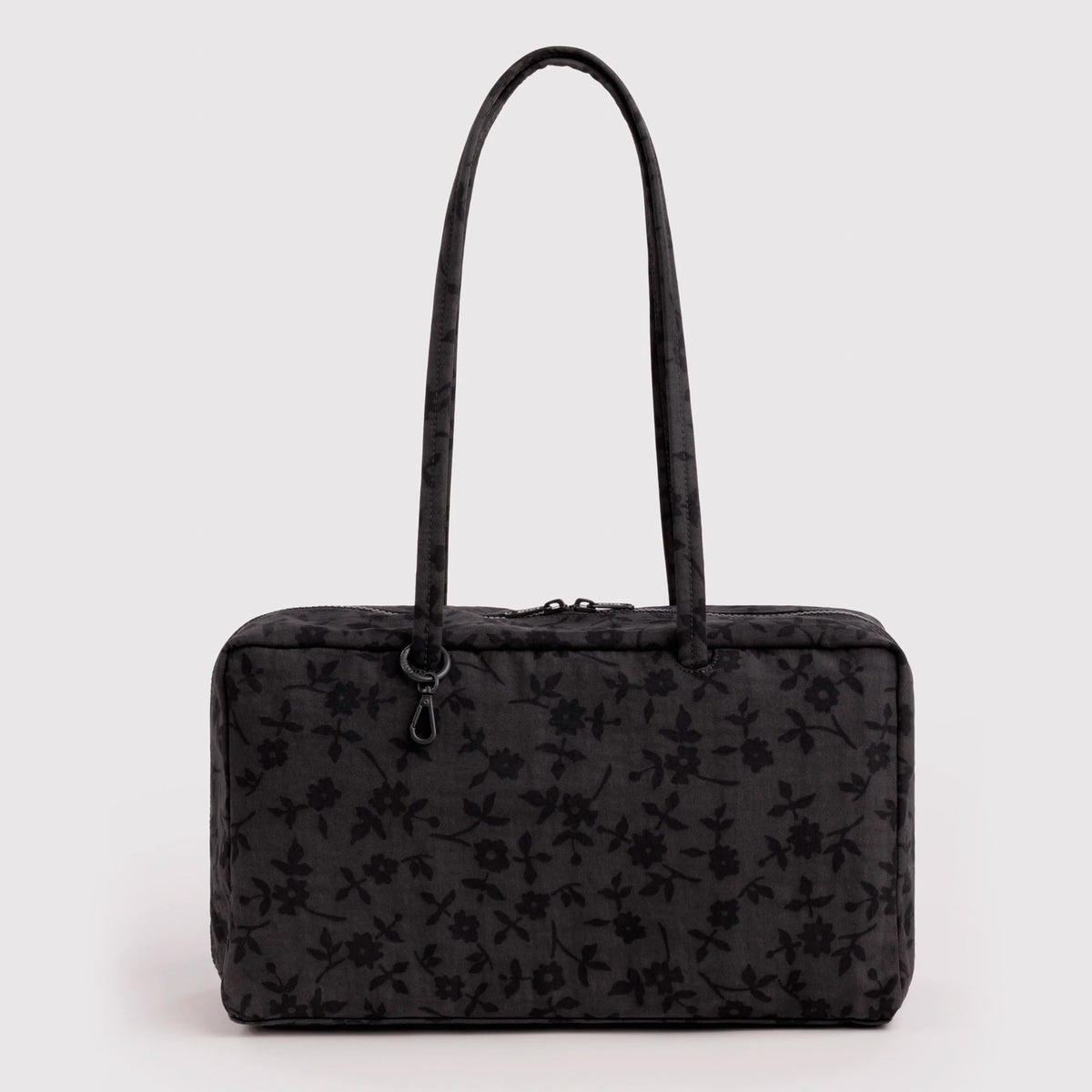 Bolso Mediano Bowler Baggu - Charcoal Ditsy Floral