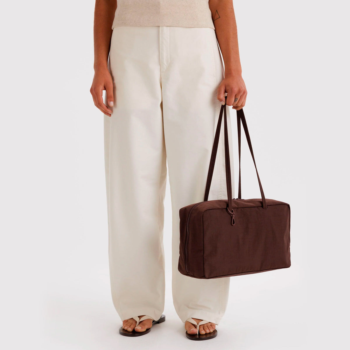 Bolso Mediano Bowler Baggu - Coffee