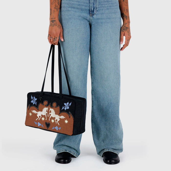 Bolso Mediano Bowler Baggu - Western Appliqué