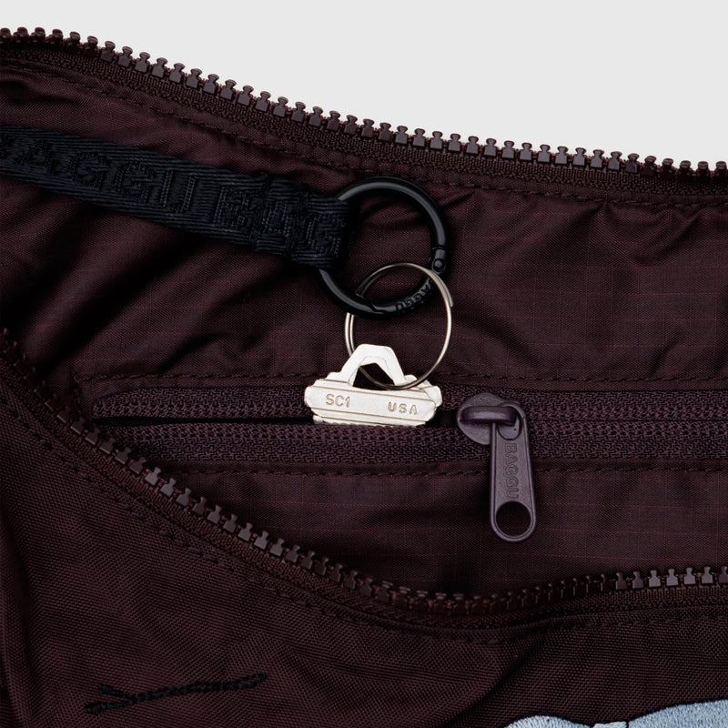 Bolso media luna Baggu - Embroidered Get Ready With Me