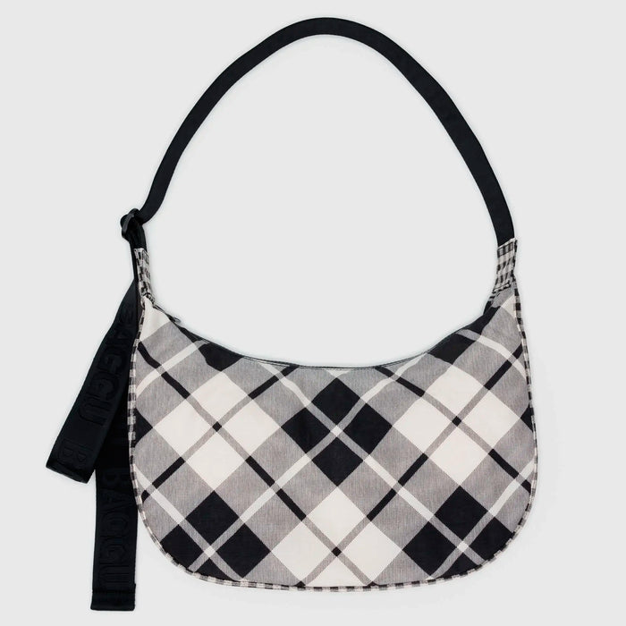 Bolso media luna Baggu - Mixed Plaid