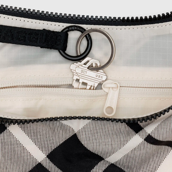 Bolso media luna Baggu - Mixed Plaid