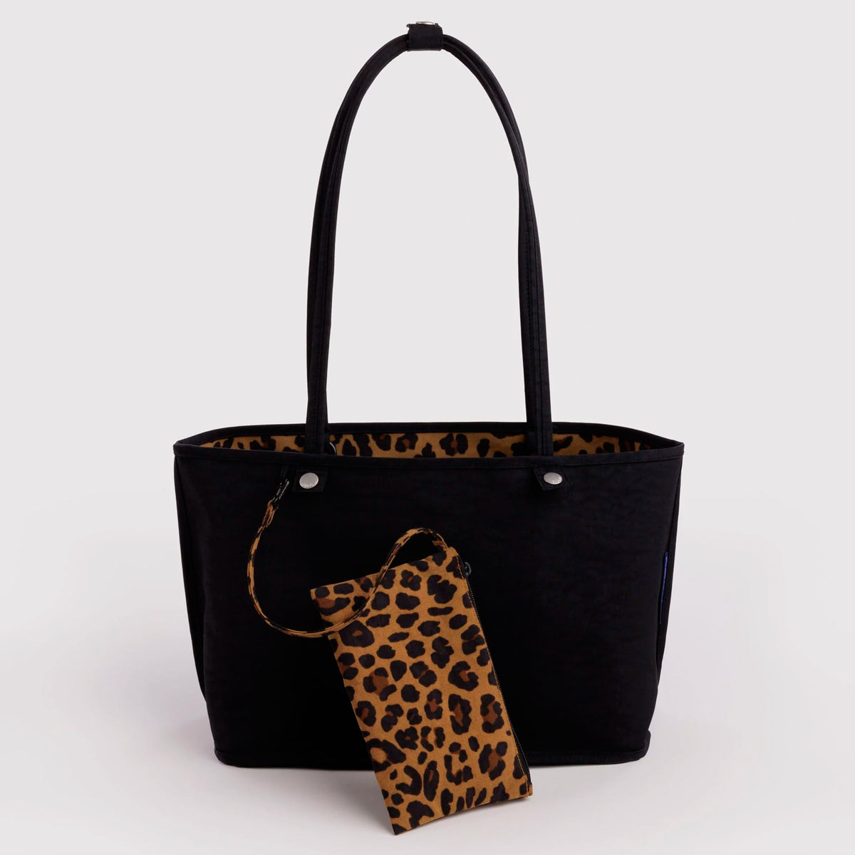 Bolso Tote Reversible Mediano Baggu - Leopard Mix