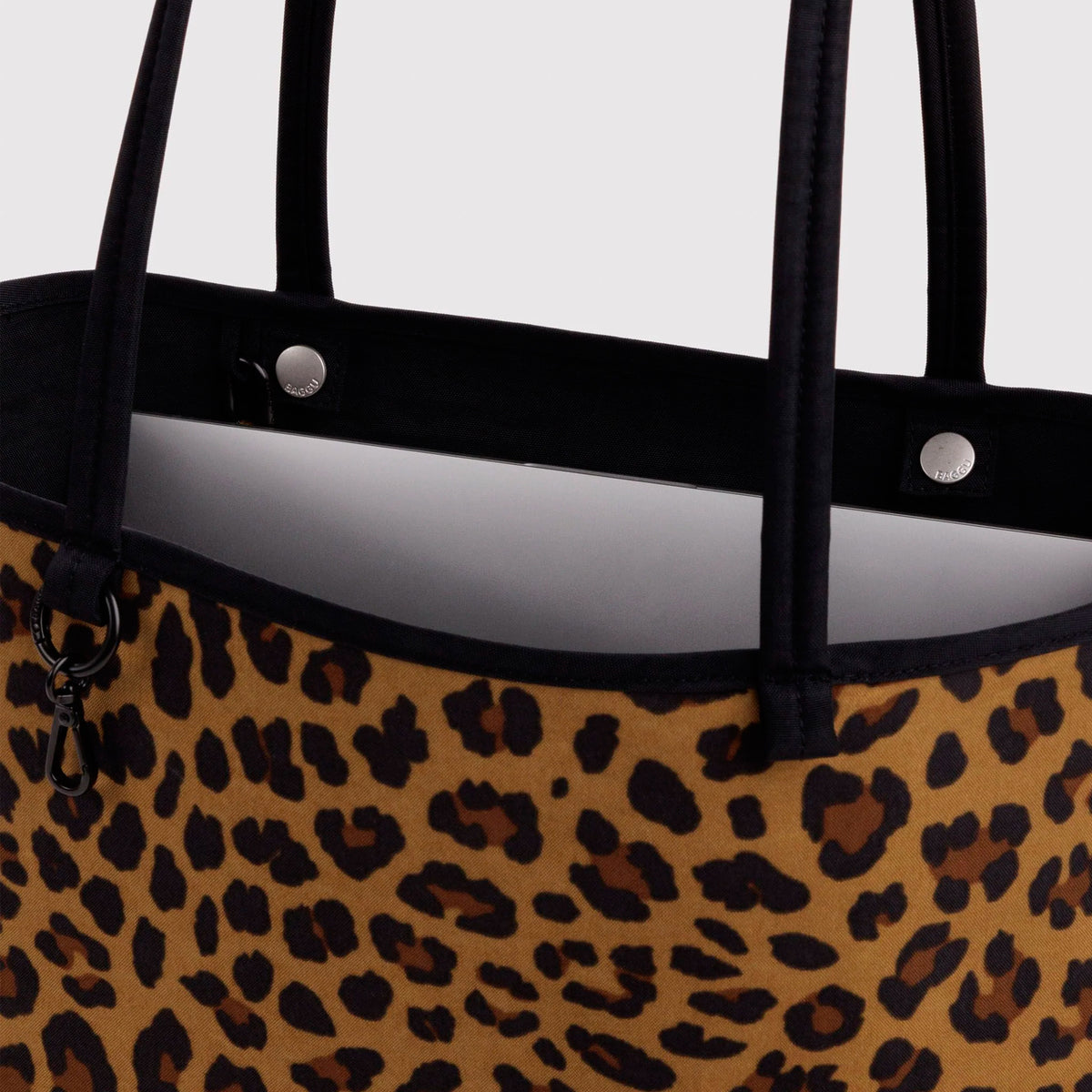 Bolso Tote Reversible Mediano Baggu - Leopard Mix