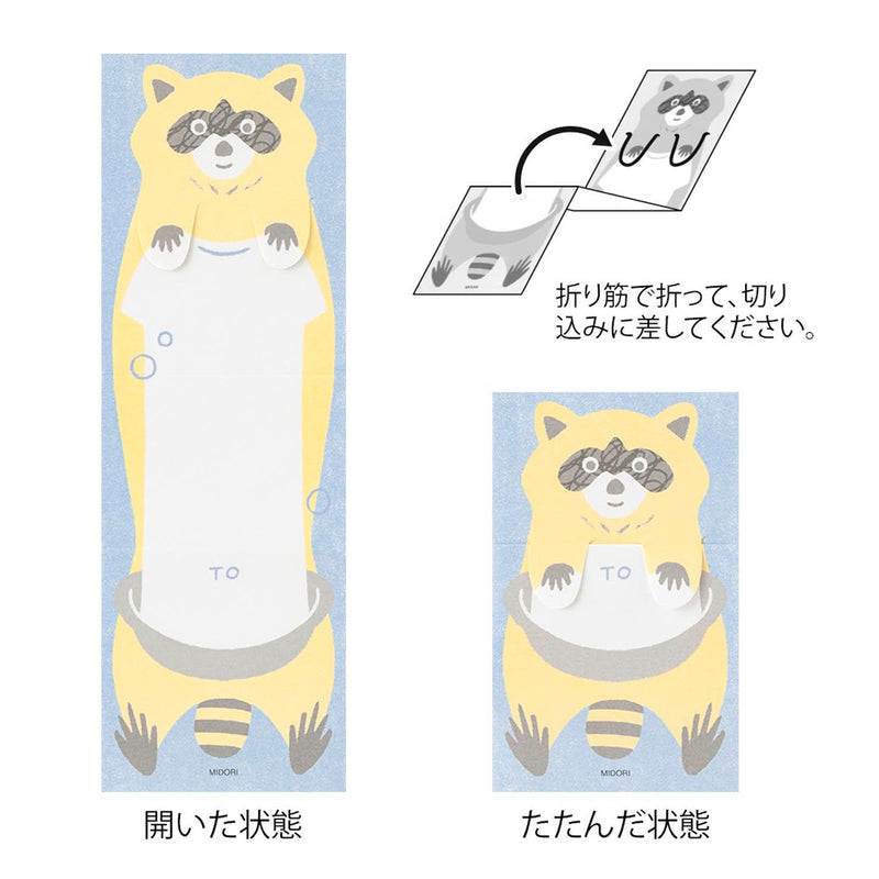 Set tarjetas extensibles Midori - Raccoon 🦝
