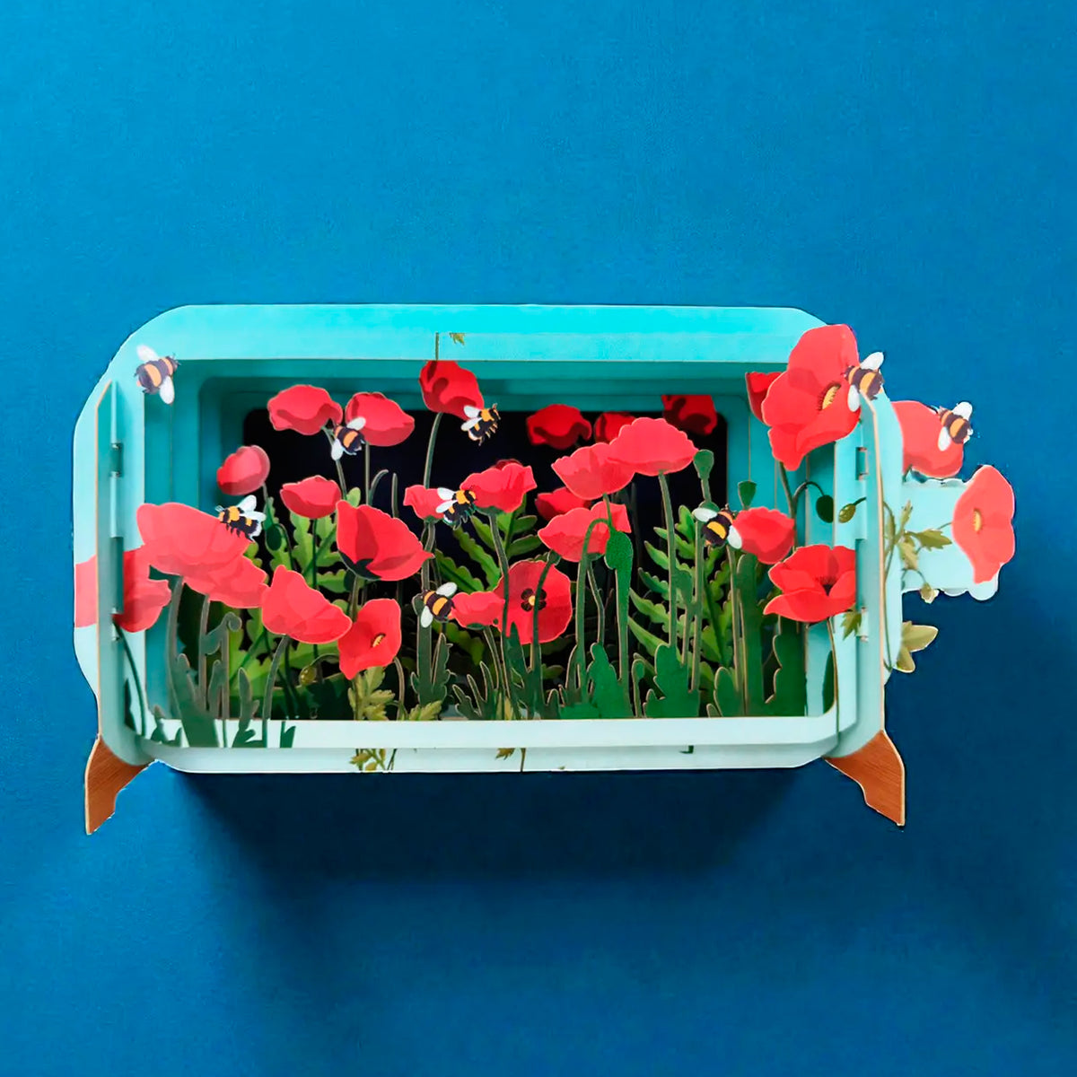 Postal 3D - Amapolas
