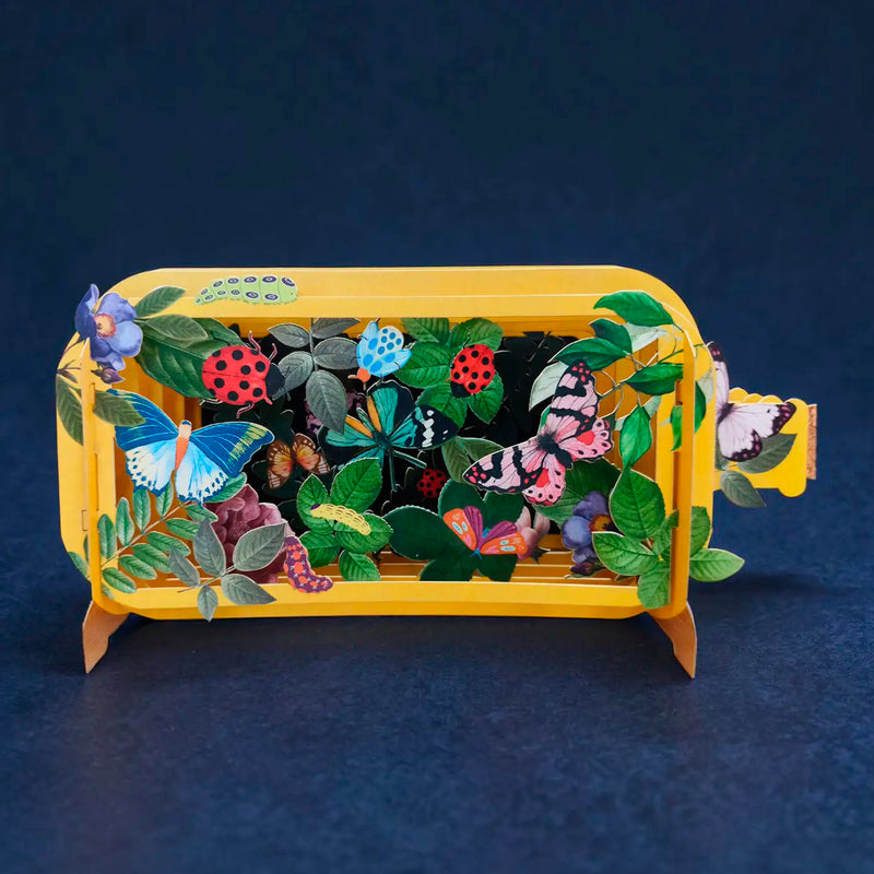 Postal 3D - Jardín de Mariposas 🦋🐞🐛