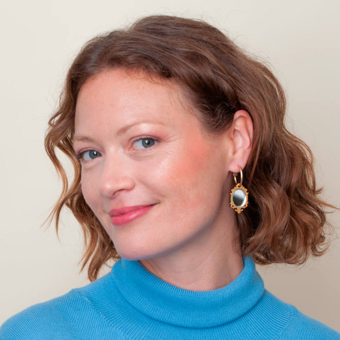 Pendientes de aro Materia Rica - Mini Mirror