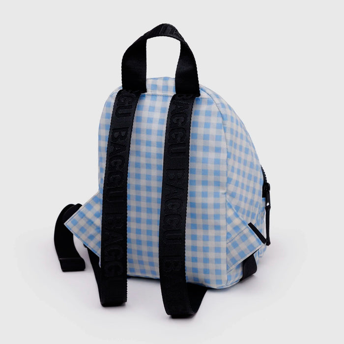 Mochila Baggu - Mini Light Blue Gingham