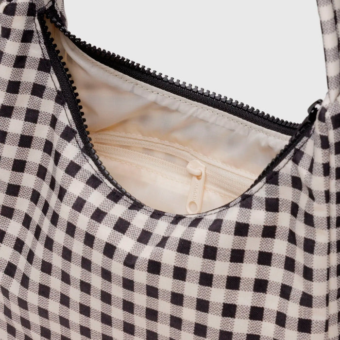 Bolso Mini Baggu - Black & White Gingham