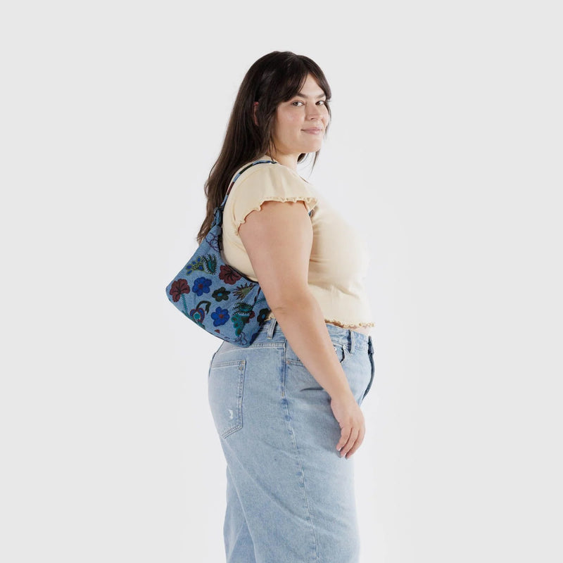 Bolso Mini Baggu - Digital Denim Birds
