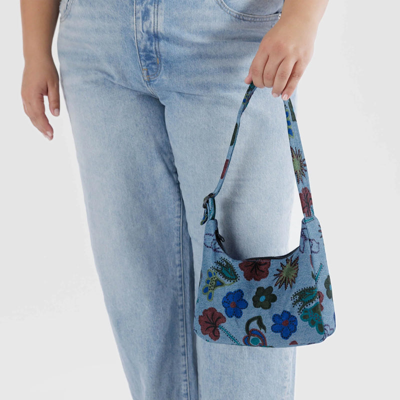 Bolso Mini Baggu - Digital Denim Birds
