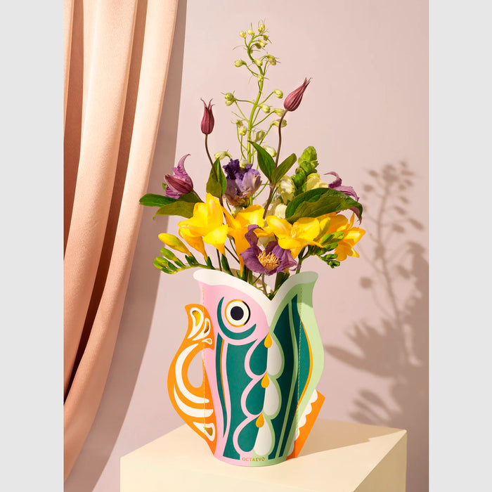 Jarrón Mini de papel Octaevo - Fish 🐠