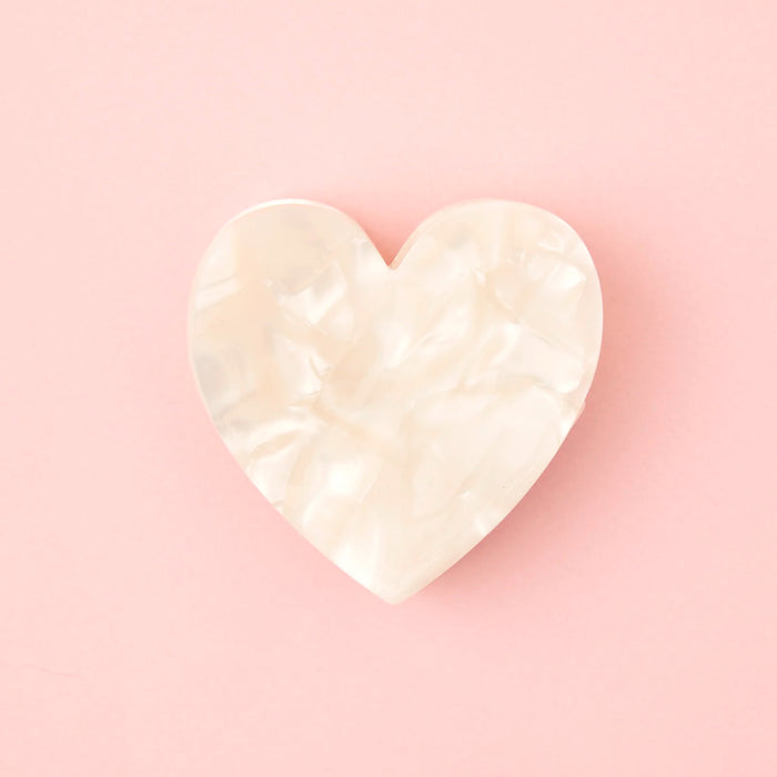 Minipinza para el pelo - Corazón Blanco 🤍