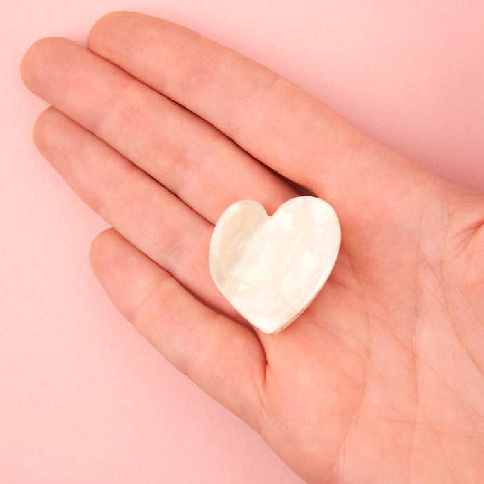 Minipinza para el pelo - Corazón Blanco 🤍