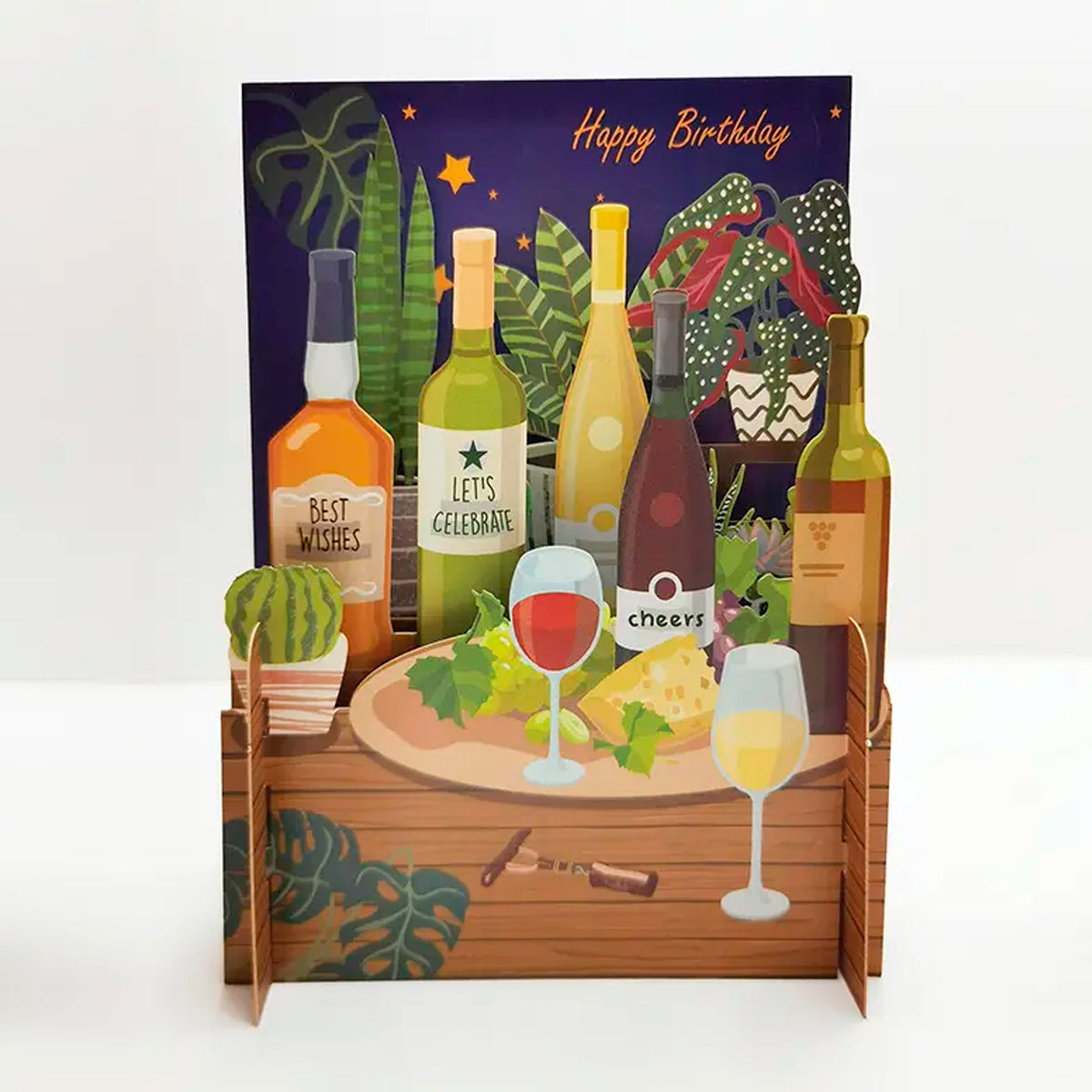 Postal 3D - Miniature World Brindis 🍷
