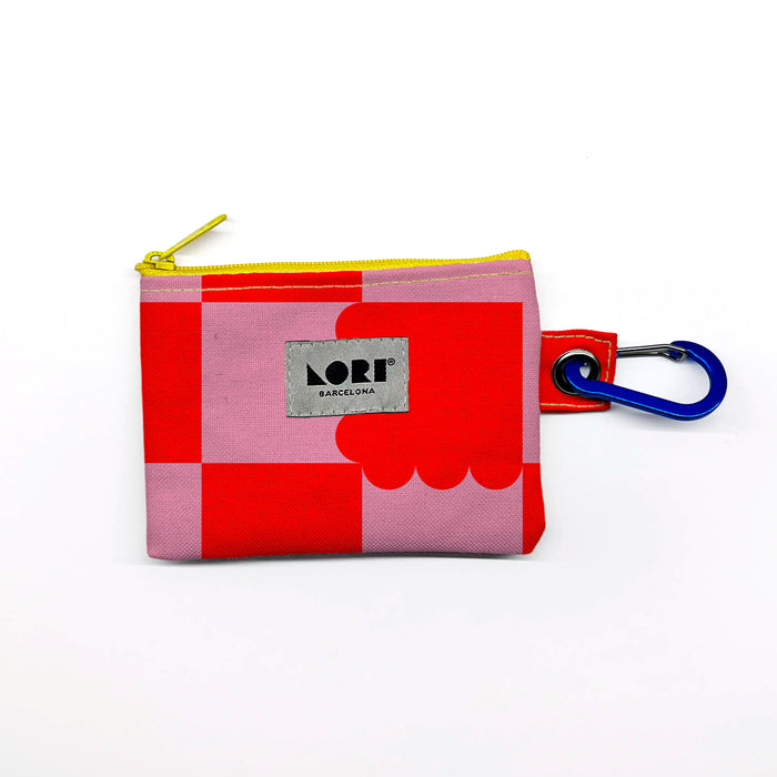 Monedero Lori Barcelona - Tramma Rojo y Rosa