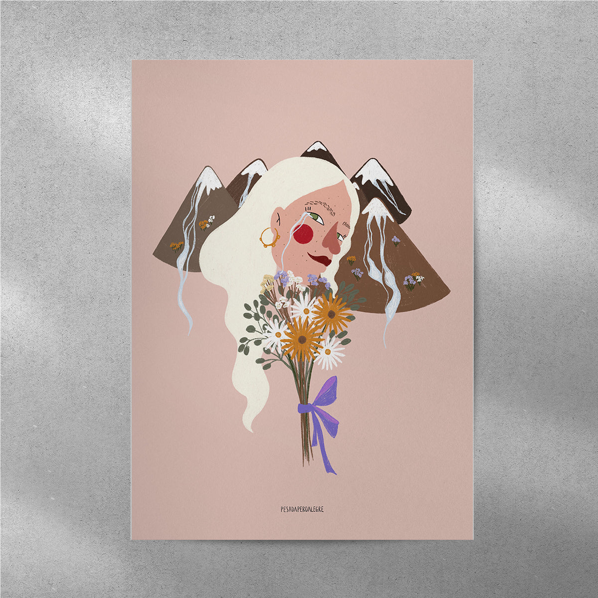 Print de Pesadaperoalegre A4 - "Montañas"