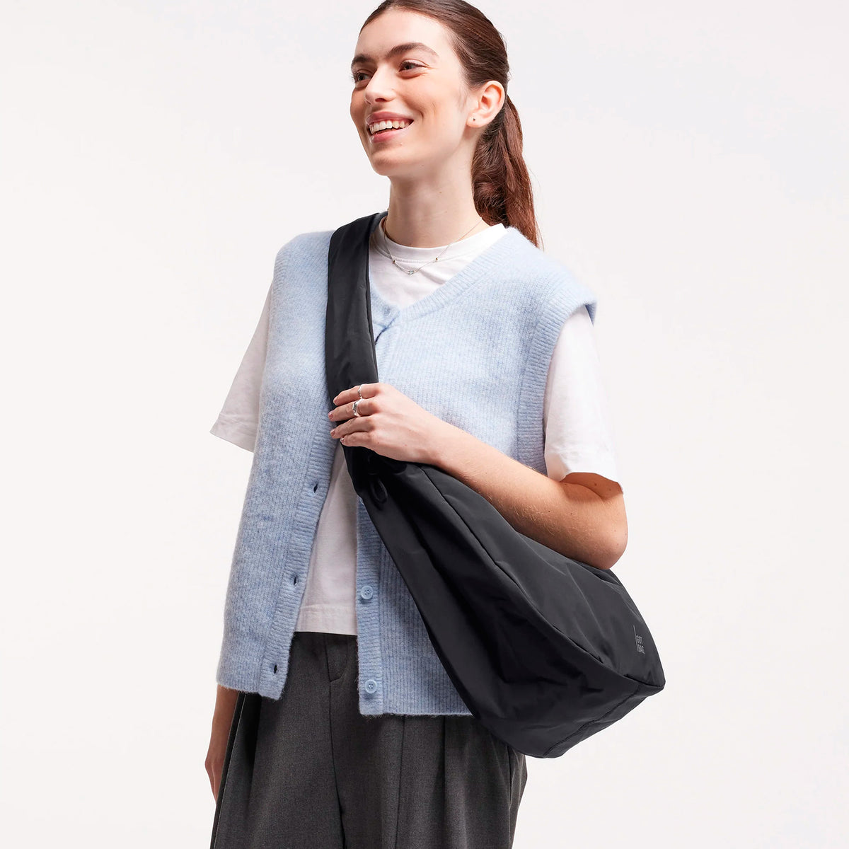 Bolso Got Bag - Moon Bag Ruffle Black
