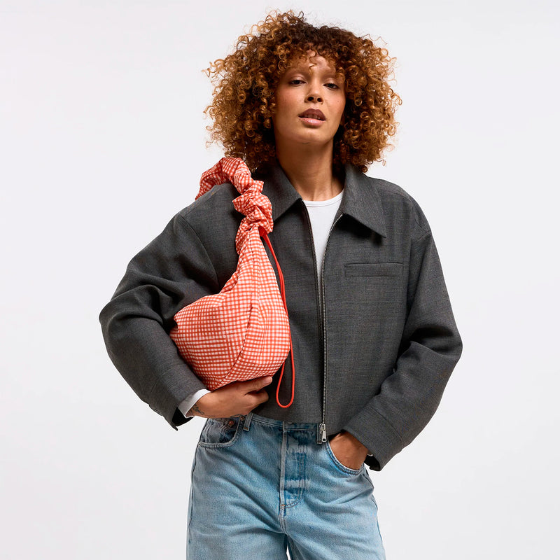 Bolso Got Bag - Moon Bag Ruffle Vichy Hot Coral