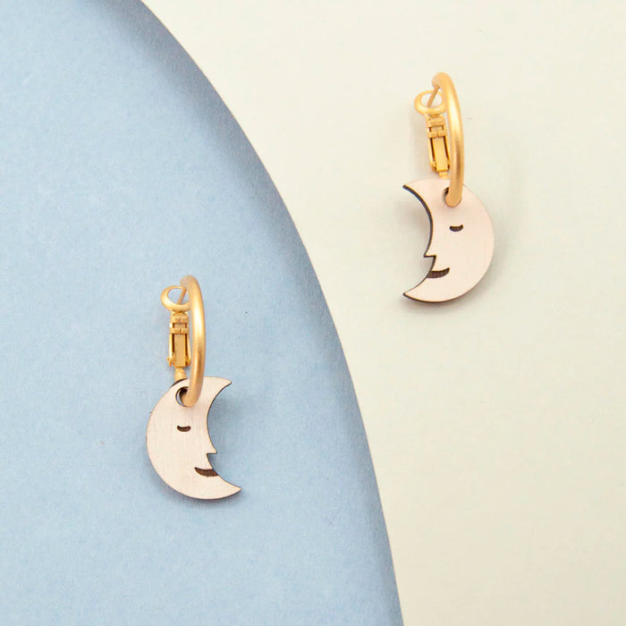 Pendientes de aro Materia Rica - Moon 🌛