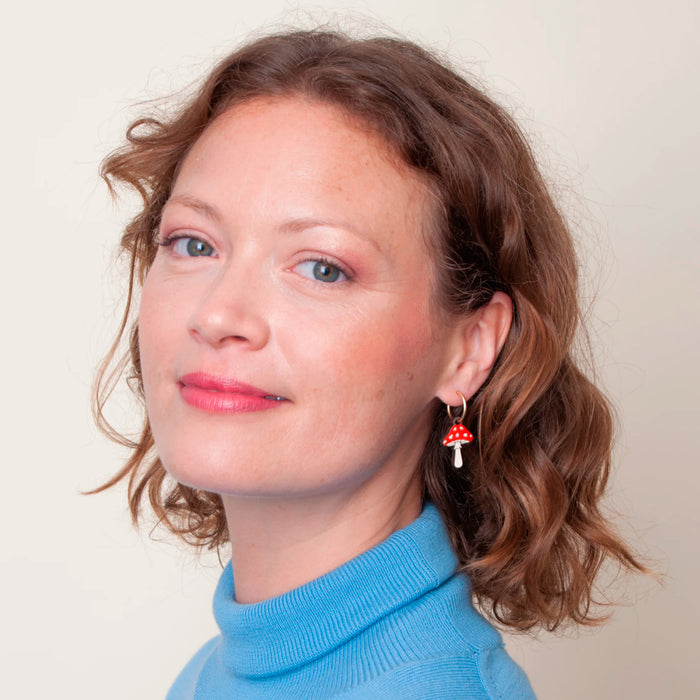 Pendientes de aro Materia Rica - Mushroom 🍄