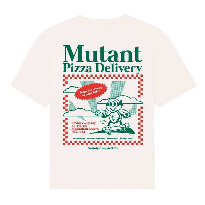 Camiseta Nostalgic Apparel - "Mutant Pizza Delivery" 🐢