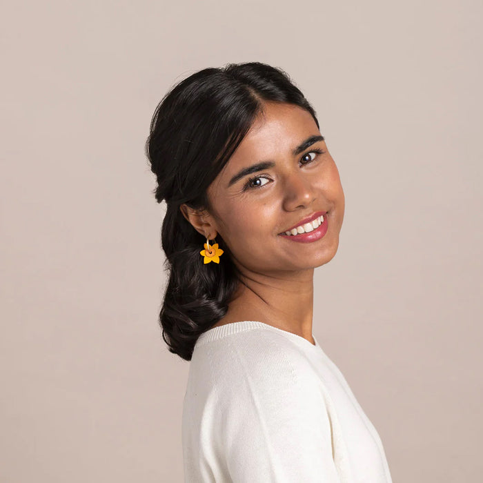 Pendientes de aro Materia Rica - Narcissus