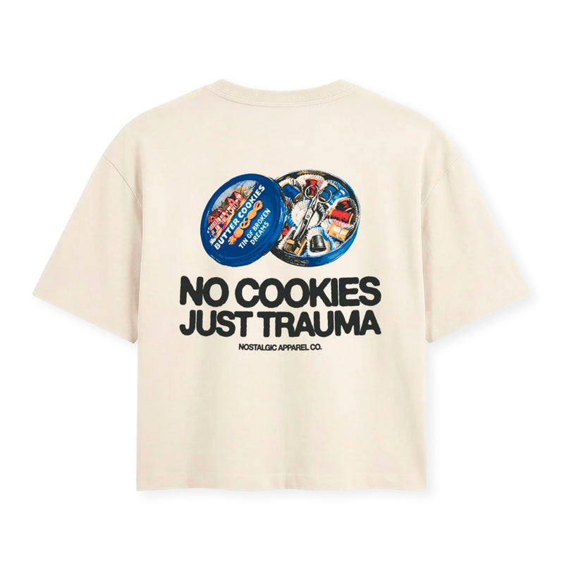 Camiseta Nostalgic Apparel - "No Cookies, Just Trauma" 🥨🍪