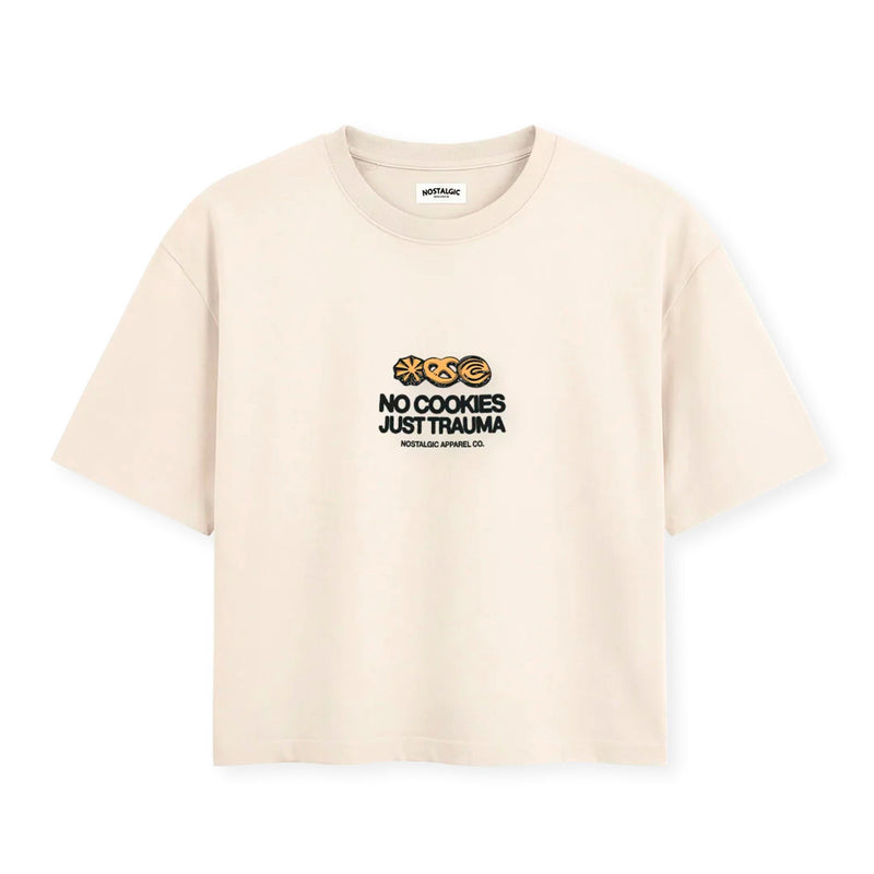 Camiseta Nostalgic Apparel - "No Cookies, Just Trauma" 🥨🍪