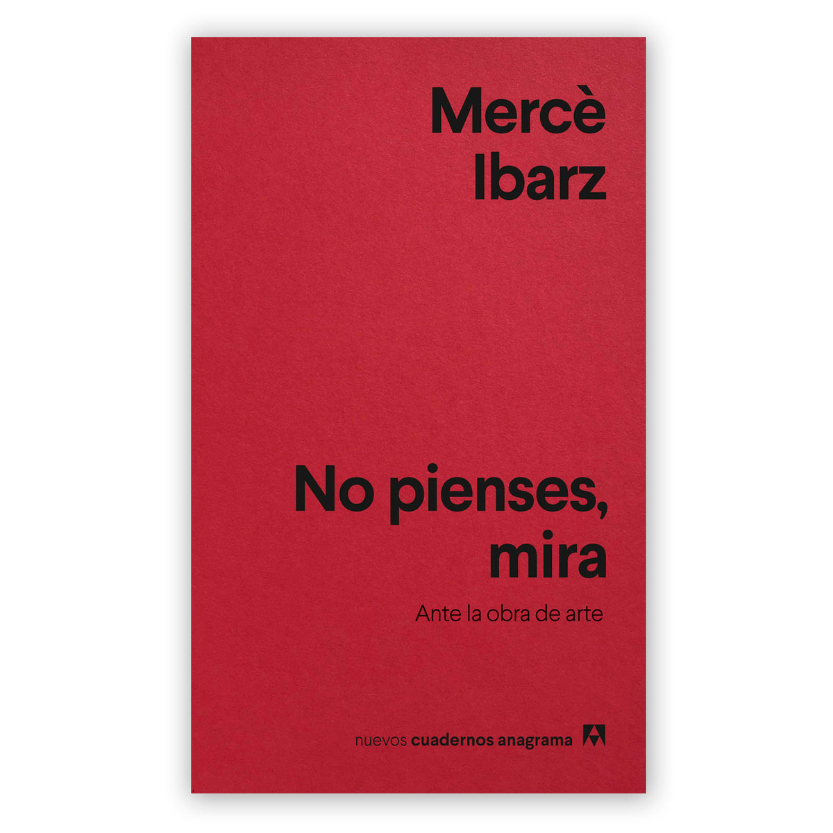 Libro - "No pienses, mira: Ante la obra de arte" de Mercè Ibarz