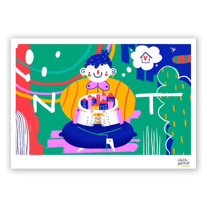 Print de Vera Galindo A5 - "NOT"