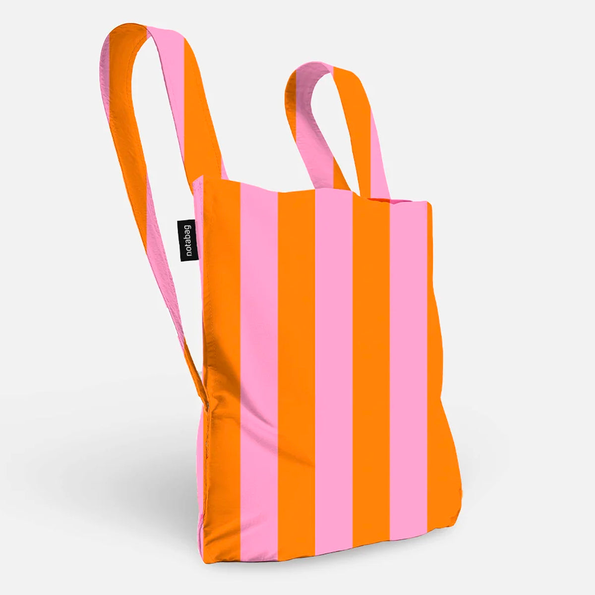 Tote bag/Mochila - Orange/Pink Stripes