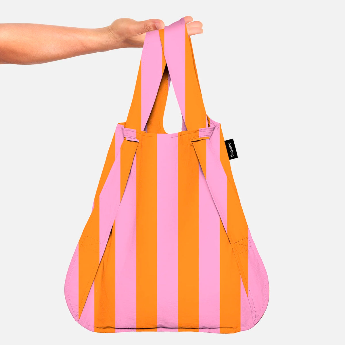 Tote bag/Mochila - Orange/Pink Stripes