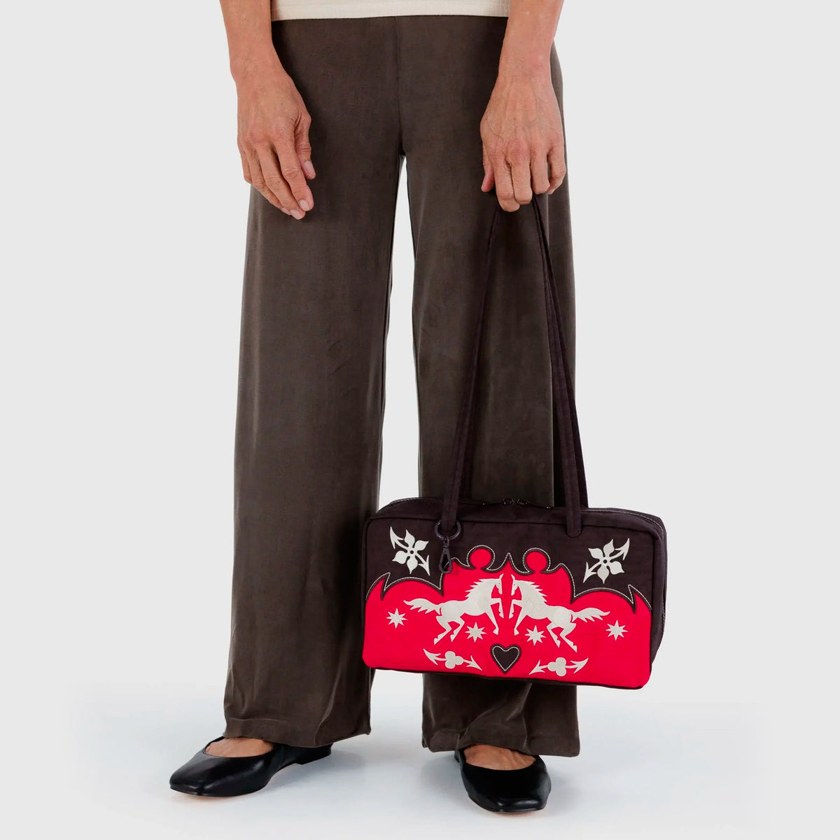 Bolso Bowler Baggu - Western Appliqué