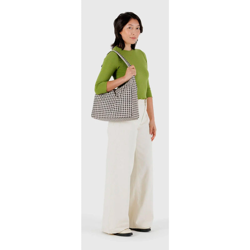 Bolso Baggu - Black & White Gingham
