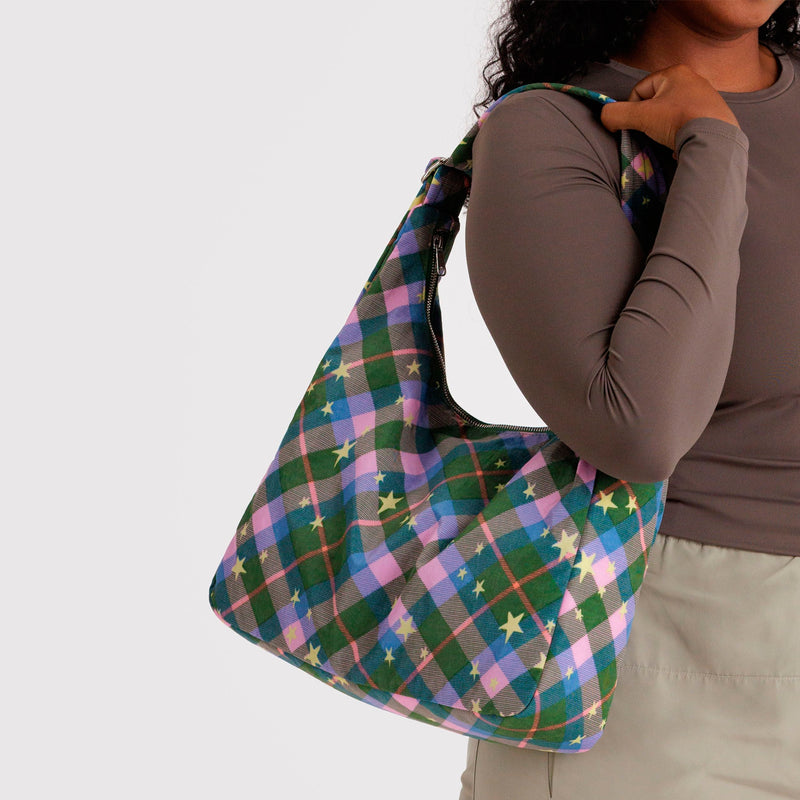 Bolso Baggu - Green Star Plaid ✨