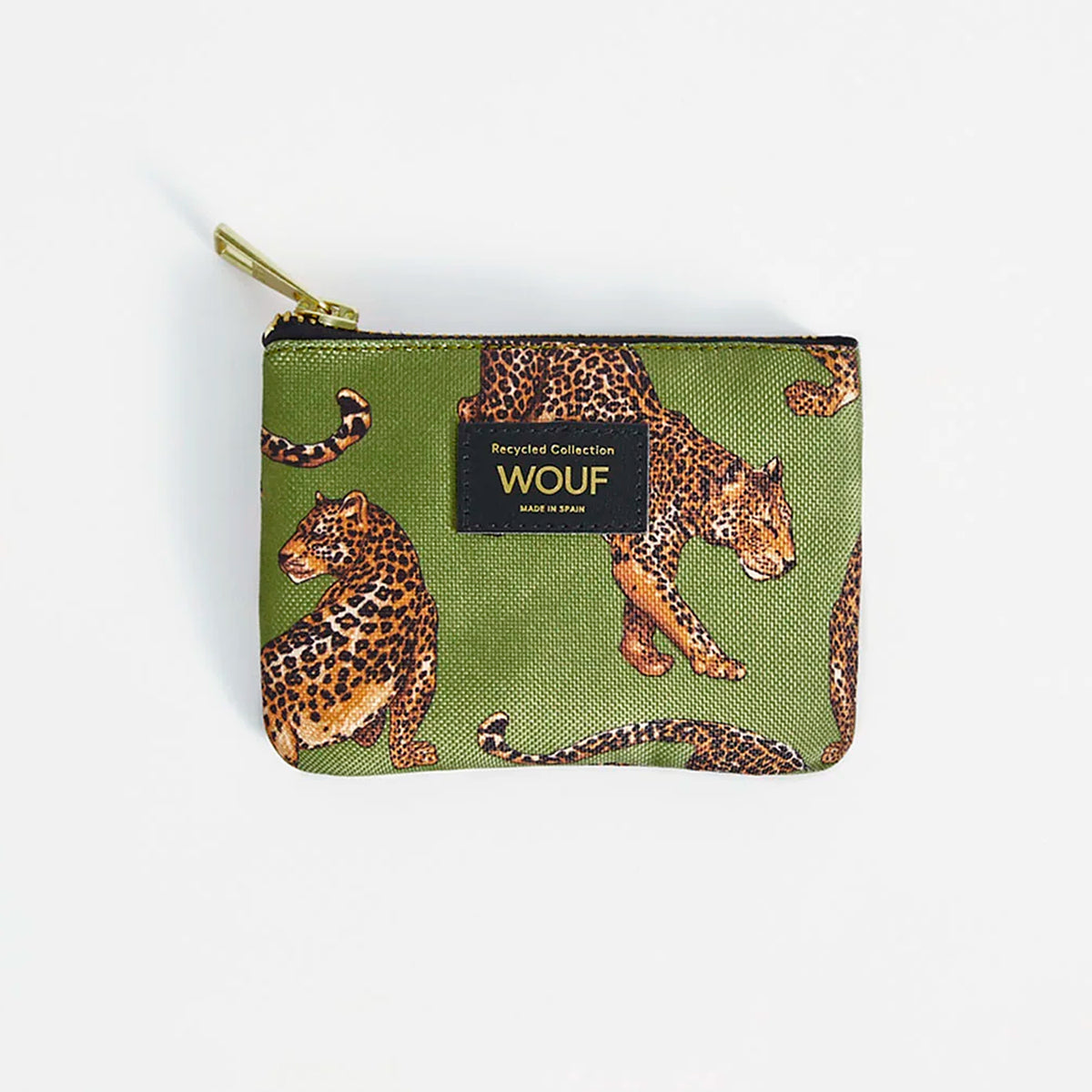 Monedero Wouf - Olive Leopard