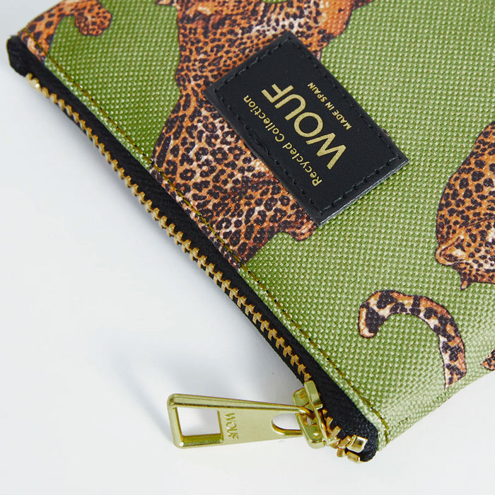 Monedero Wouf - Olive Leopard