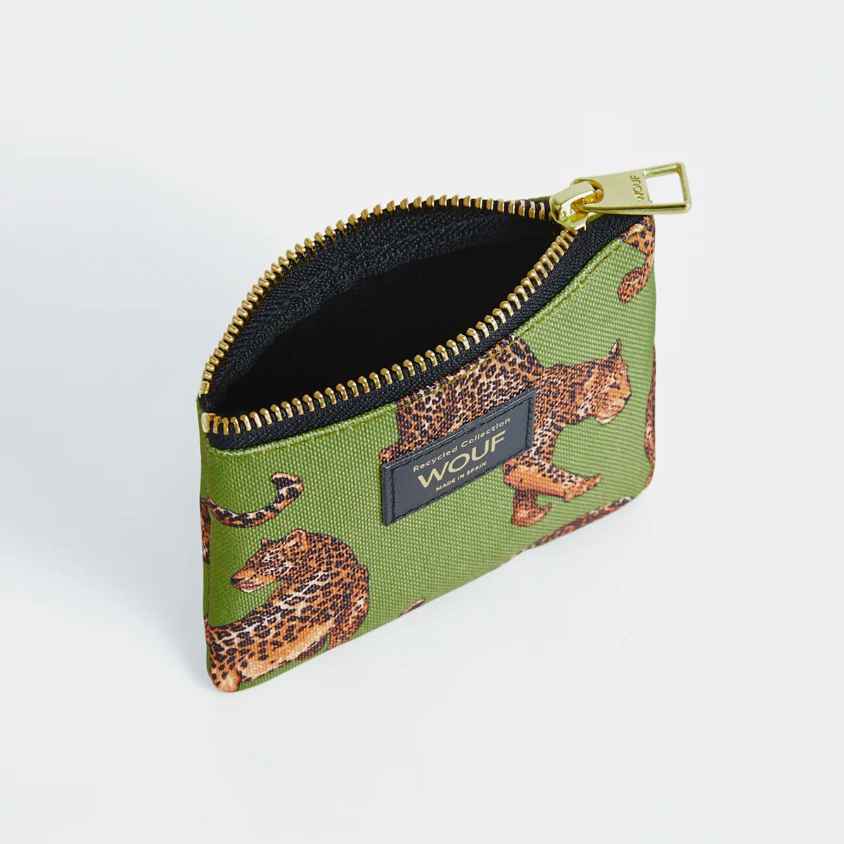 Monedero Wouf - Olive Leopard
