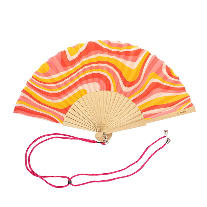 Abanico Fisura - Ondas rosas